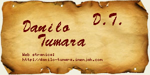 Danilo Tumara vizit kartica